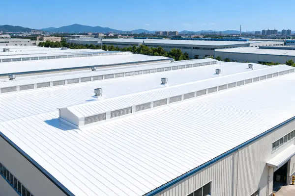 铁立仕TF68-38屋面反射隔热涂料工业厂房彩钢瓦屋面应用